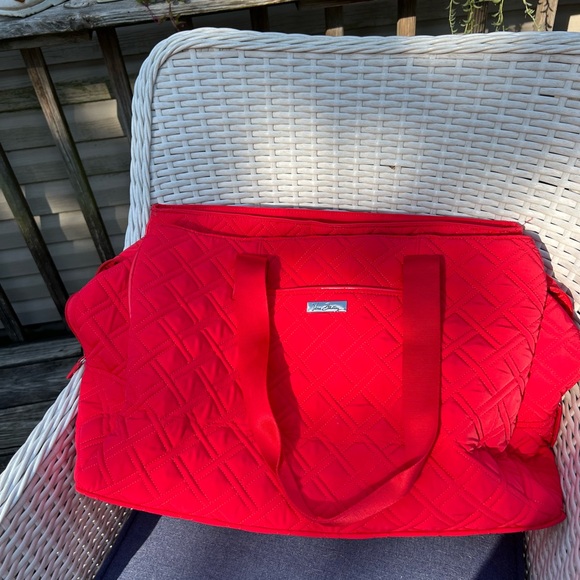 Vera Bradley Handbags - Vera Bradley Vibrant Red Quilted Travel Bag